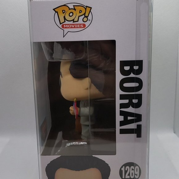 Borat Funko PoP - 2022 NYCC Exclusive - Official Sticker  Borat Borat 2022 Fall Convention Exclusive Funko Pop